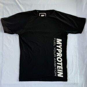 My Protein Black Short Sleeve Crew Neck Tee Size Small